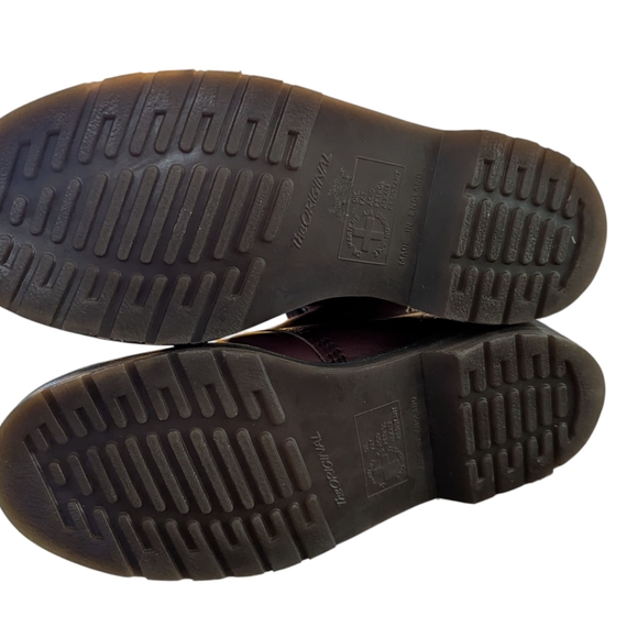 Dr. Martens Burgundy Lace Up Boots - Picture 4 of 9